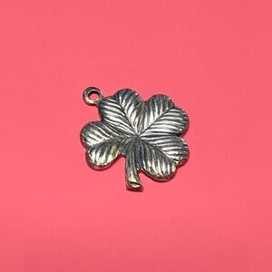 Vintage Silver four leaf clover charm